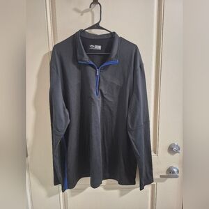 Callaway Black and Blue Quarter-Zip Pullover